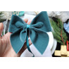 Forest Green French Velvet bows