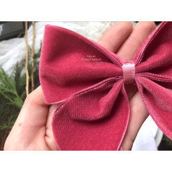 Anthracite French Velvet bows