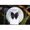 Anthracite French Velvet bows