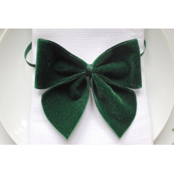 Anthracite French Velvet bows