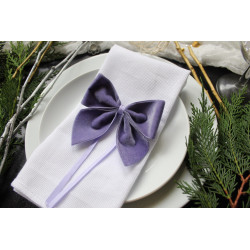 Anthracite French Velvet bows