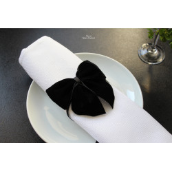 Anthracite French Velvet bows