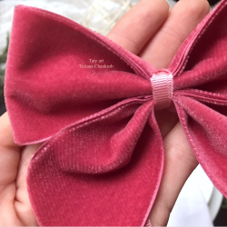 Alt rose French Velvet bows