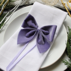 Violet French Velvet bows