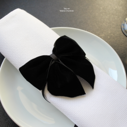 Black French Velvet bows